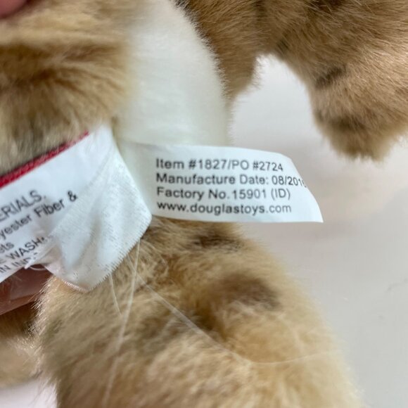 Douglas Cheetah Cub Plush Toy - Soft Stuffed Animal 10" - Polyester Fiber & Plas - Picture 6 of 12